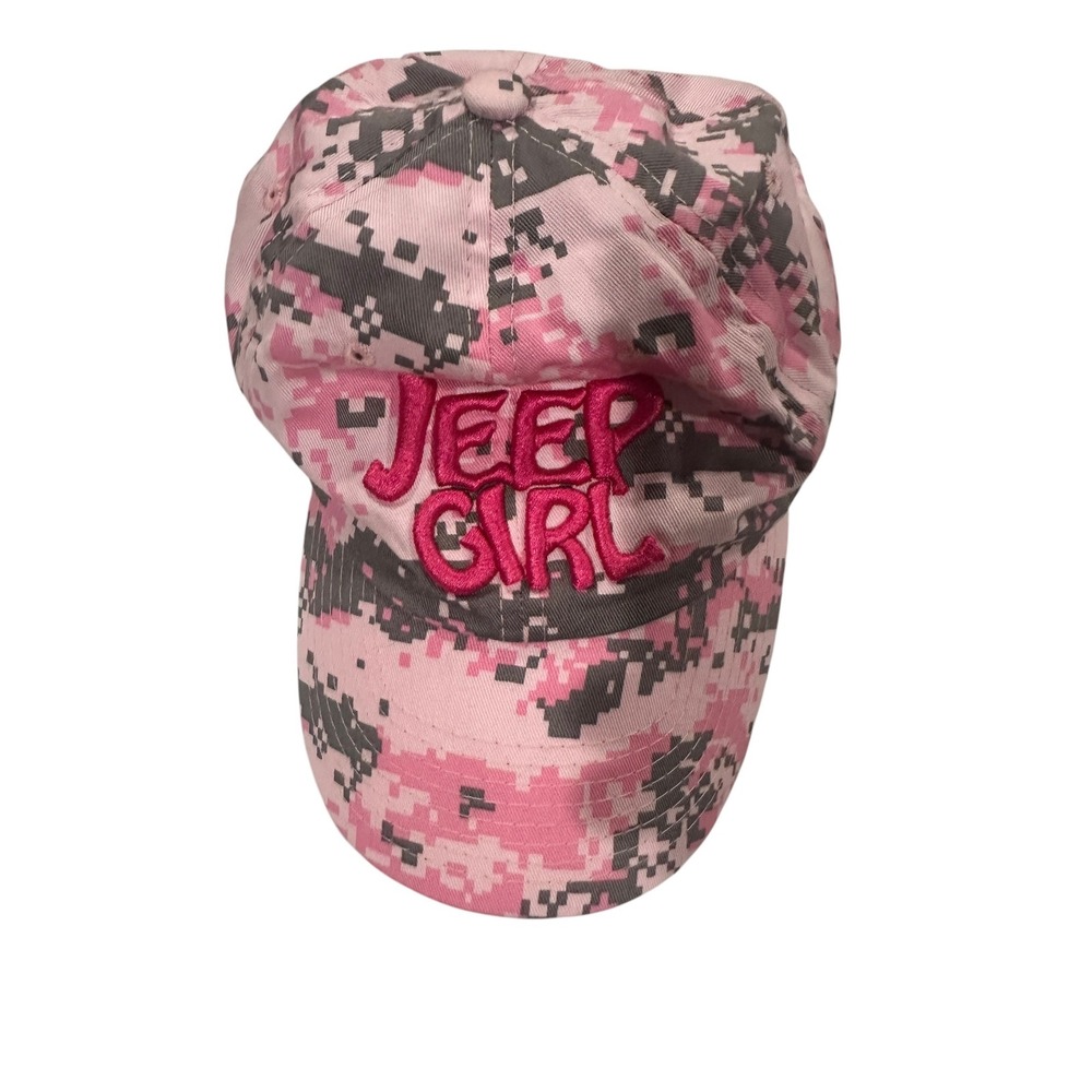 Jeep Girl Pink Digital Camo Baseball Cap Get Out Adjustable Hat Womens